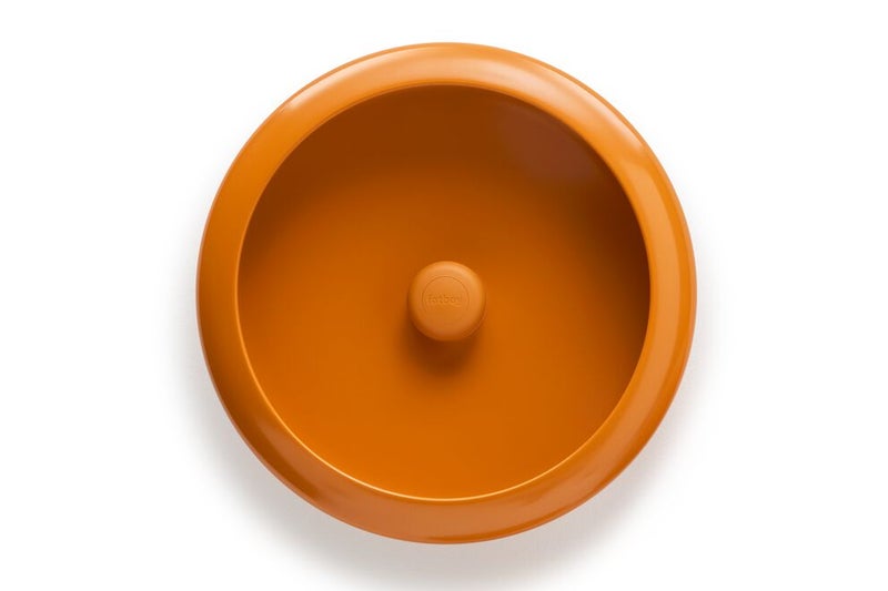 Fatboy Oloha Bowl with Rechargeable Lamp | Multifunctional | Lamp: ABS and silicone | Shade: Steel | Suitable for Indoor & Outdoor Use | Stepless dimmable | (37.5 x 8.2 cm) Large, Sunny Orange - Image 5